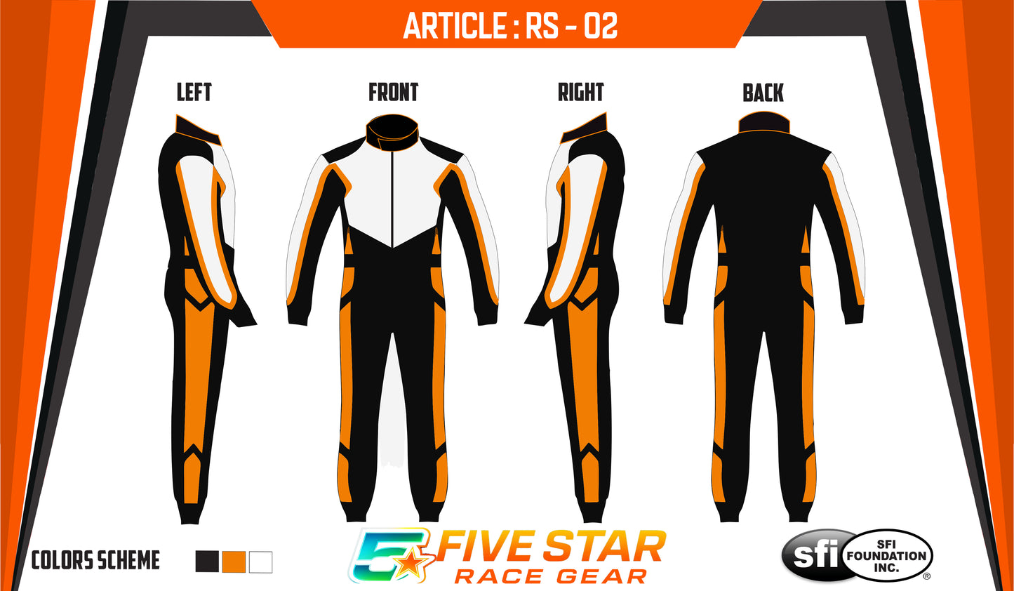 Custom Race Suit | SFI 3.2A/5 Fireproof Racing Suit.