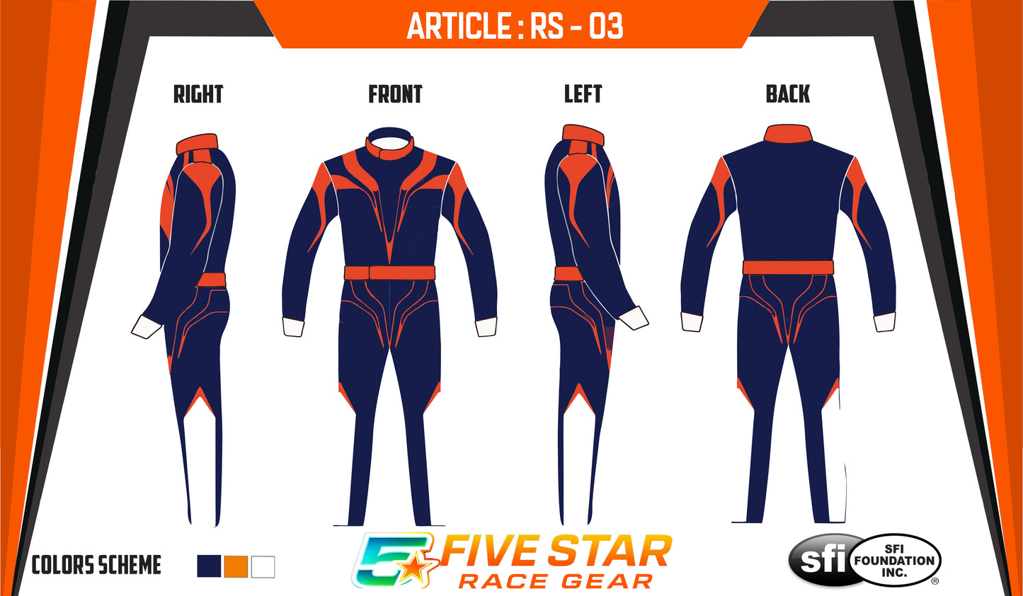 Custom Race Suit | SFI 3.2A/5 Fireproof Racing Suit.