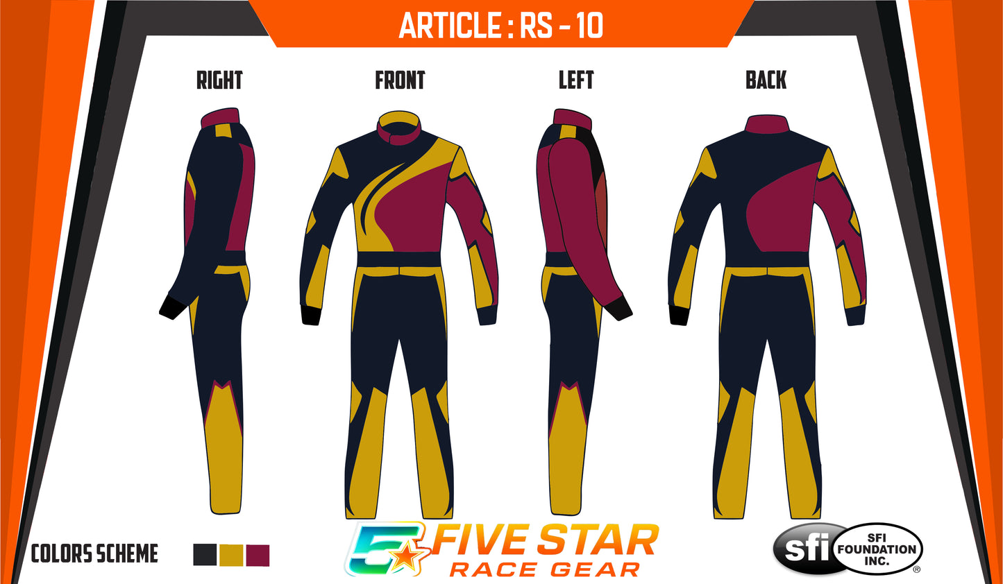 Custom Race Suit | SFI 3.2A/5 Fireproof Racing Suit.